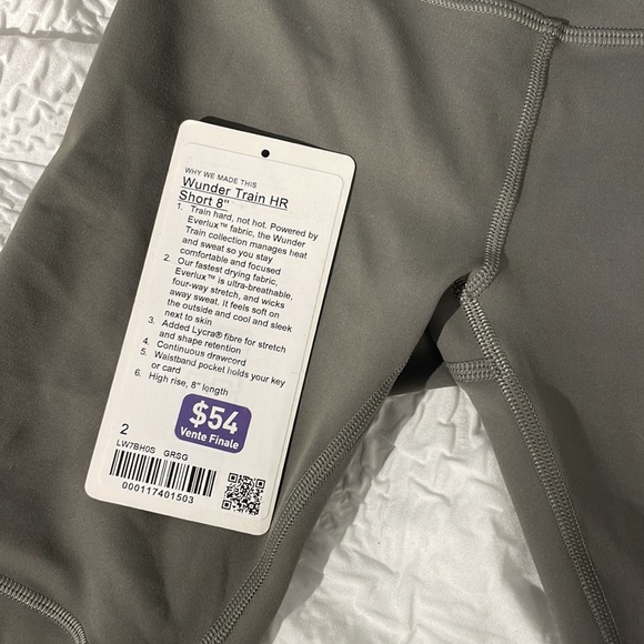 Lululemon | Wunder Train short 8" | grey sage (size 2) - Picture 6 of 7